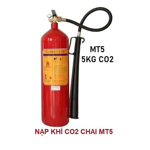 Nạp khí CO2 bình chữa cháy xách tay MT5 5kg