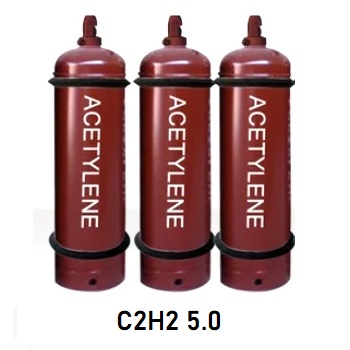 Khí C2H2 (Acetylen) Purity ≥99,999% bình 5-7kg